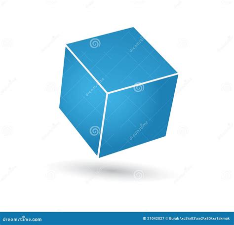 Blue Cube Royalty Free Stock Photography Image 21042027