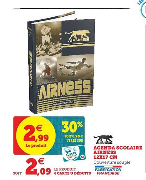 Promo Agenda Scolaire Airness Chez Hyper U Icatalogue Fr