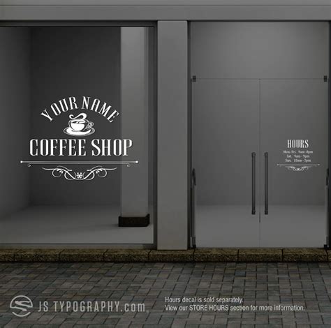 Storefront Window Decals Custom Window Decals Custom Coffee - Etsy