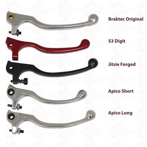 APICO AJP BRAKTEC TRIALS FRONT BRAKE LEVER BLACK LONG FORGED 1 10