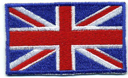 United Kingdom Flag Patch - Custom Embroidered Patches | Best Quality | Merrow Border