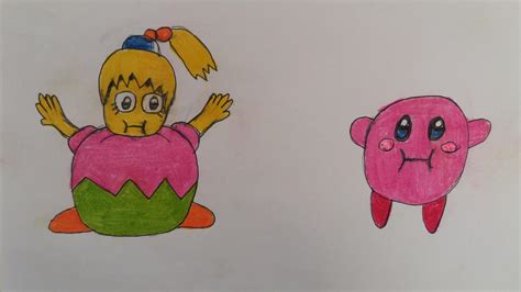 Kirby and Tiff inflated by 95DArts on DeviantArt