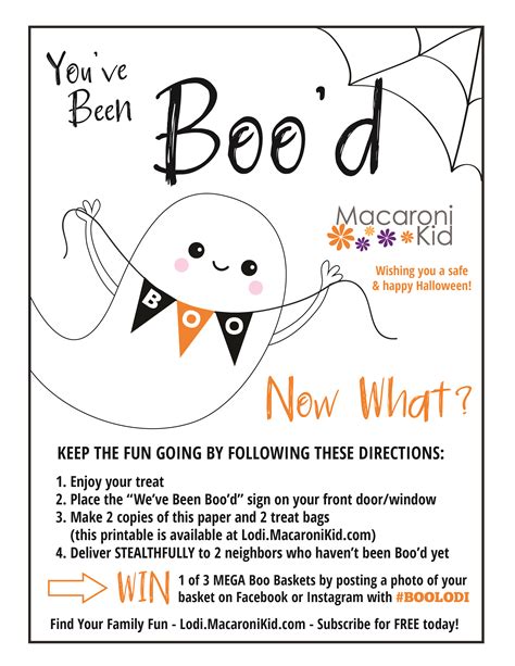 Boo Basket Printable Free