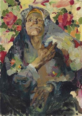 Peasant Woman With A Coloured Shawl By Filip Malyavin On Artnet