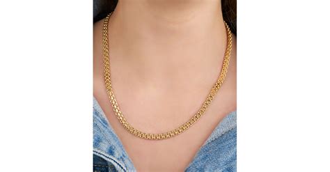 Gold Plated Box Chain Necklace