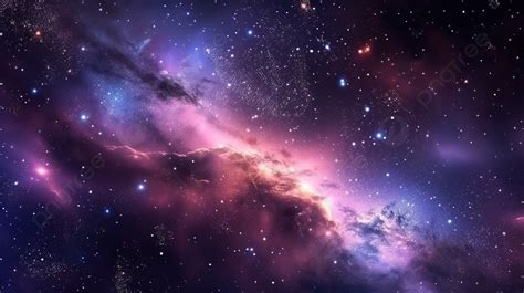 Stunning Cosmic Backdrop A Glorious Starry Sky With 3d Rendered Galaxy