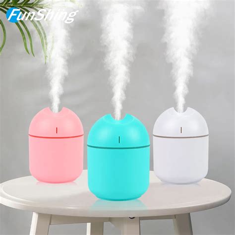 Funshing Ml Mini Ultrasonic Humidifier Essential Oil Diffuser Led