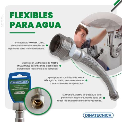 Flexible Para Agua Dinatecnica Comercio Sanitario