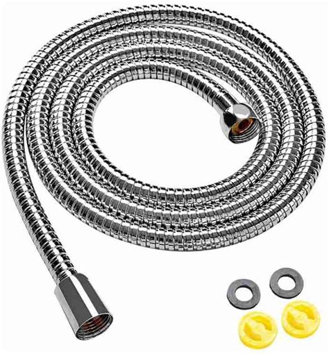 Klabb Shower Hose Extra Long Chrome Handheld Shower