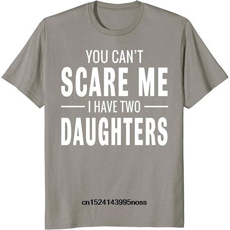 Funny Men T Shirt White T Shirt Tshirts Black Tee You Cant Scare Me I