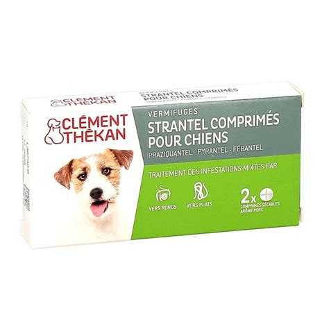 Cl Ment Thekan Strantel Vermifuge Pour Chiens Boite De Comprim S