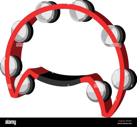 Red Tambourine Music Instrument Stock Vector Image And Art Alamy