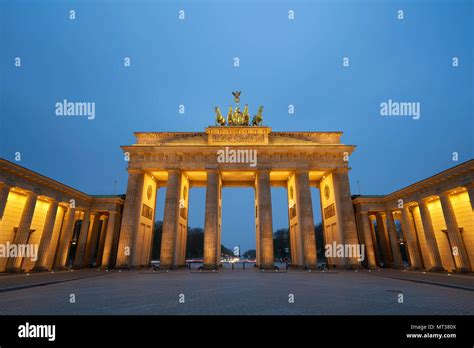 Berlin, Germany - April 4, 2017: Brandenburg Gate at sunrise in Berlin Stock Photo - Alamy