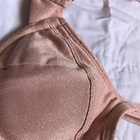 The PRETTIEST Baby Pink Bikini Top Sparkly Light Depop