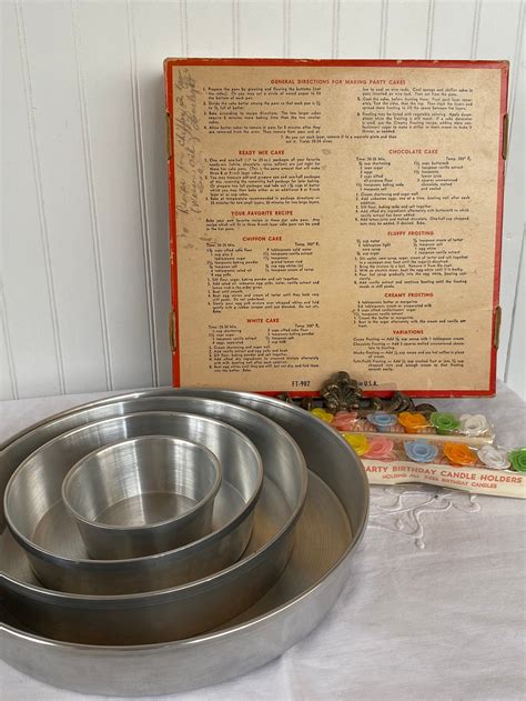 Vintage Mirro 4 Tier Cake Pan Set Aluminum Cake Pans Etsy