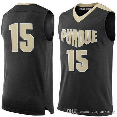 2017 No15 Purdue Boilermakers College Basketball Jersey Embroidery