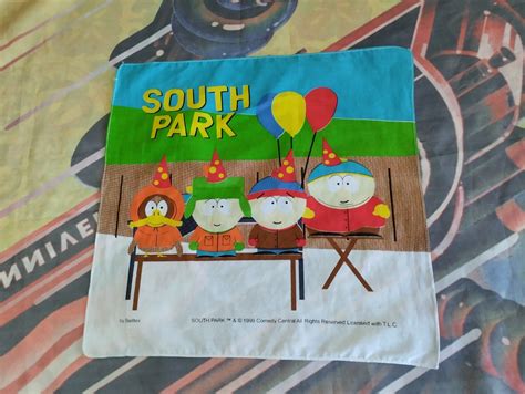 South Park 1999 Handkerchief Ready To Be Framed Vintage 90s Dedstock