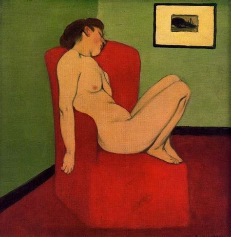 Reprodu Es De Arte Seated Feminino Nude Por Felix Vallotton