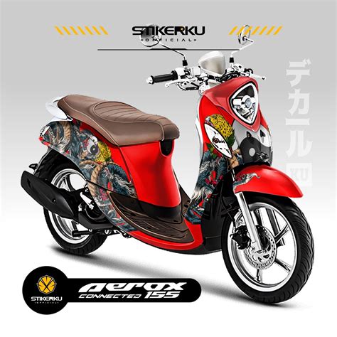 Jual DECAL YAMAHA FINO 125 FULLBODY STICKER NEW STIKER GRANDE