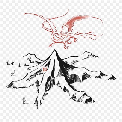 The Hobbit Smaug Bilbo Baggins Gandalf Lonely Mountain Png