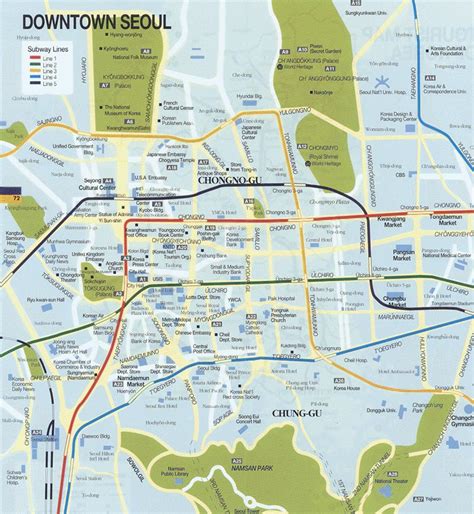 Map Of Seoul Korea Free Printable Maps