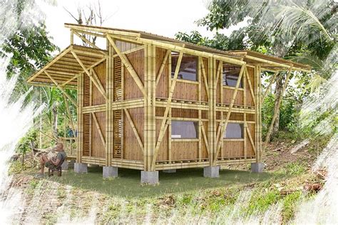 Casa en caña guadua Bamboo building Bamboo architecture Bamboo roof