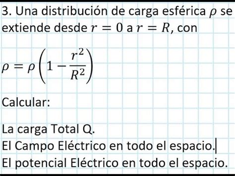 Potencial eléctrico de esfera con densidad de carga variable YouTube