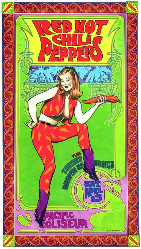 The Red Hot Chili Peppers In Concert Poster Digital Art By Maisie Osborne Pixels