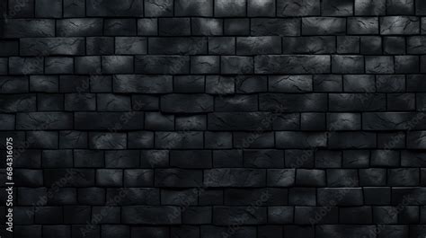 Black brick wall texture Stock Illustration | Adobe Stock