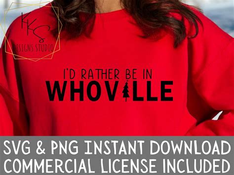 I D Rather Be In Whoville Svg Png Christmas Svg Png Etsy