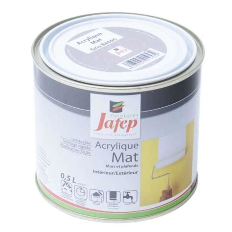 Peinture Acrylique Jafep Gris B Ton L Mat Int Rieur