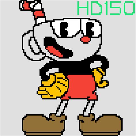 Cuphead Pixel Art By Me Rgaming