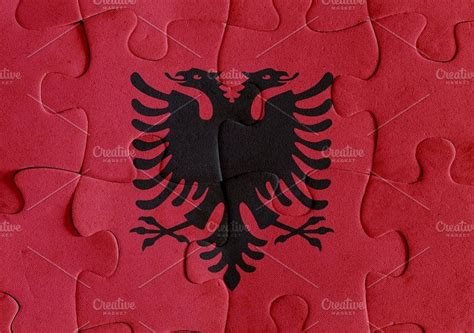 Albania Flag Puzzle