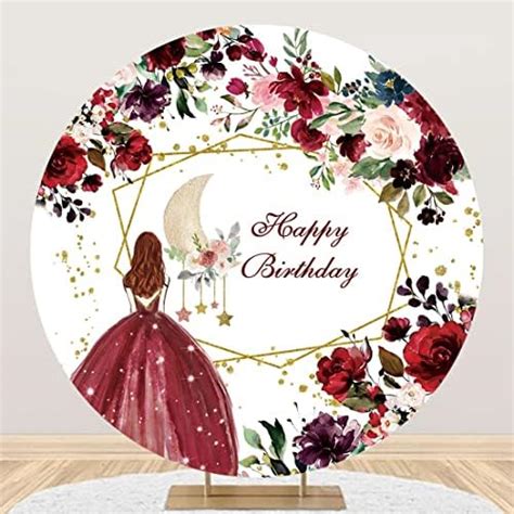 Amazon Yeele X Ft Happy Birthday Round Backdrop For Girl