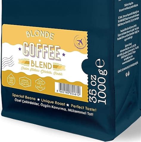 Moliendo Blonde Coffee Blend Ekirdek Kahve Kg Fiyatlar Zellikleri