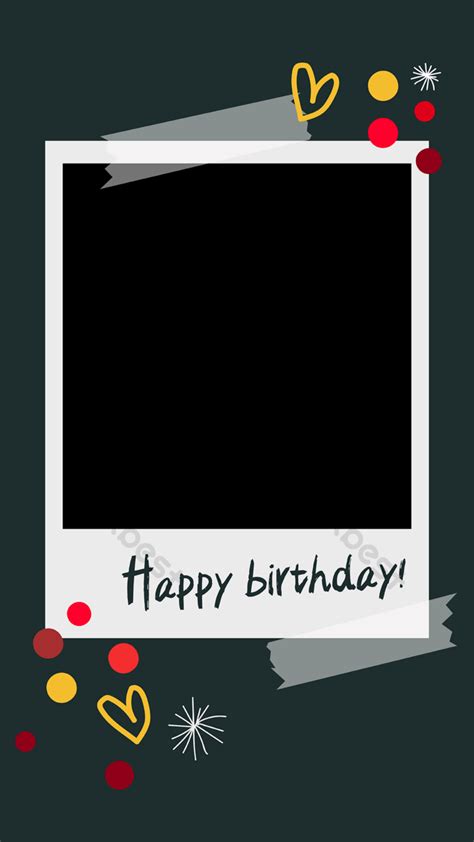 Happy Birthday Brochure Frame Instagram Story Template Eps Free