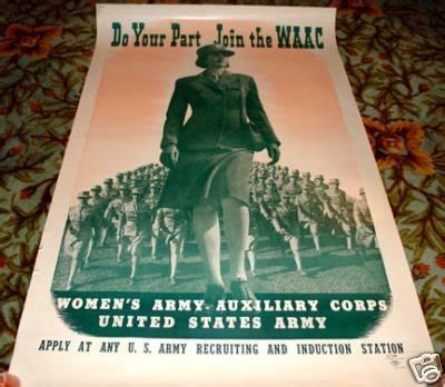 Ww Original Poster Do Your Part Join The Waac