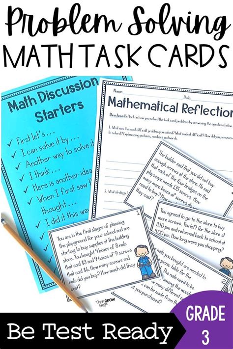 Rd Grade Math State Test Prep Review Area And Perimeter Task Cards