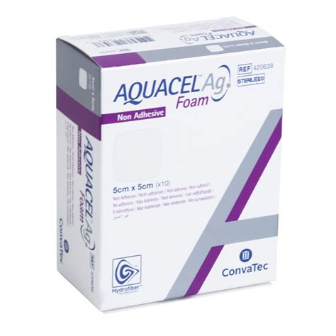 Aquacel Ag Foam nicht adhäsiv 5x5cm 10 ST PZN 09060191