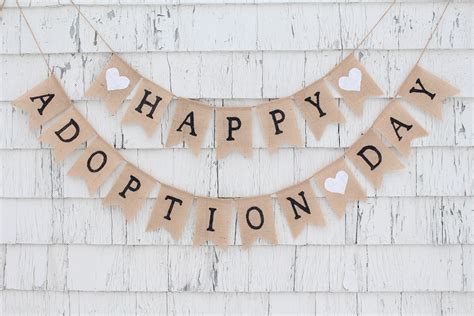 Happy Adoption Day Banner Adoption Banner Gotcha Day Etsy