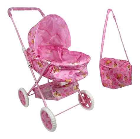 Carrinho De Boneca Bebê Reborn Ninos Bolsa Tira Colo R 273 15 em