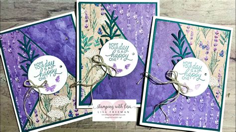 Sneak Peek Stack Cut And Shuffle Cards With Perennial Lavender DSP