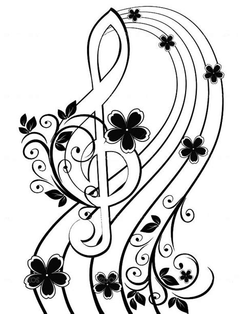 Solf Ge Pattern Coloring Pages Music Coloring Treble Clef