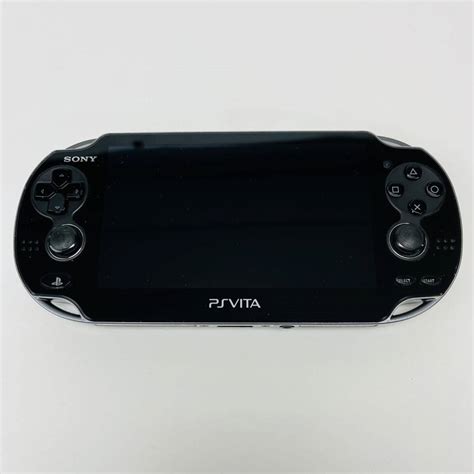 【やや傷や汚れあり】送料無料・1円〜 Sony ソニー Psvita Pch 1000 Za01 クリスタルブラック 本体 Wi Fi