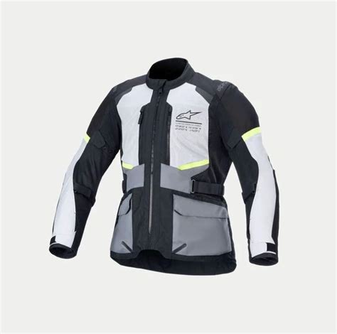 Jaqueta Alpinestars Stella Andes Air Drystar Cinza Gelo Escuro Preto