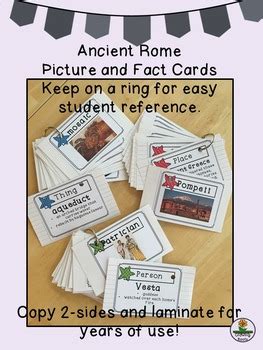 Ancient Rome Picture And Fact Cards Four Kid Friendly Games And