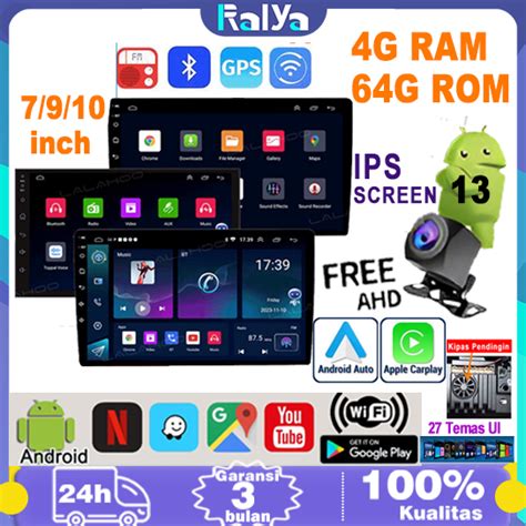 Jual With Cooling System4G 64G 7 9 10 Inch Android 13 Mobil Navigasi