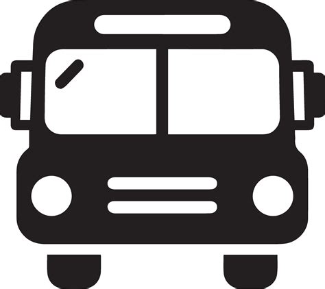 A Bus Icon vector silhouette black color 20 36004743 Vector Art at Vecteezy