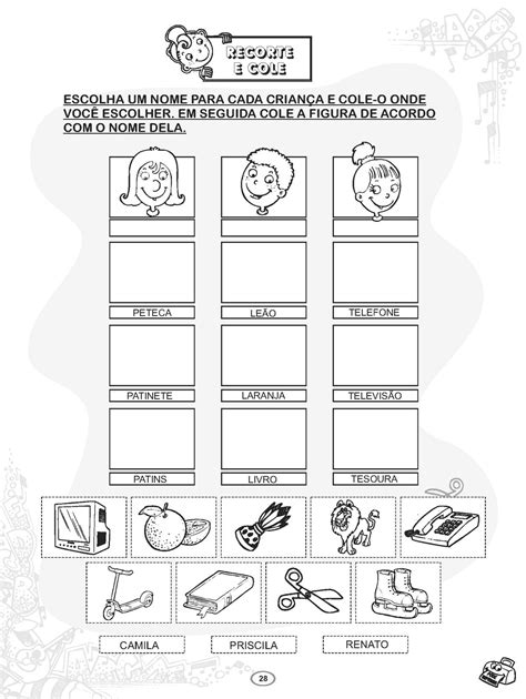 ATIVIDADES DE ALFABETIZAÇÃO DIVERTIDA Vl ATIVIDADES E DESENHOS