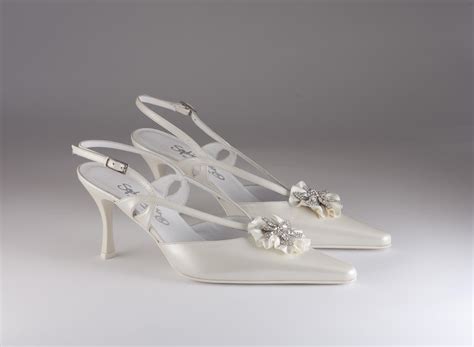 Scarpa Donna Elegante Da Sposa E Cerimonia Francesco In Pelle Con